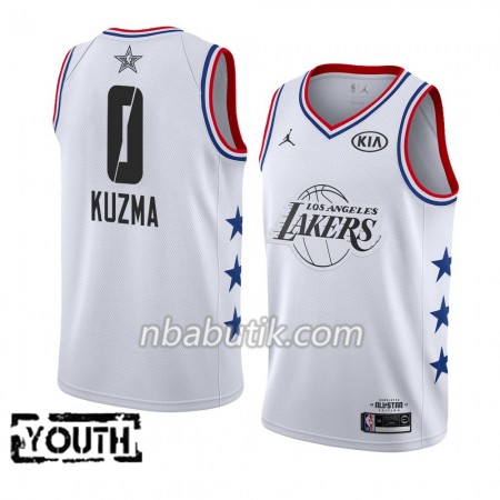 NBA Børn Trøje Los Angeles Lakers Kyle Kuzma 0 2019 All-Star Jordan Brand Hvid Swingman NBA Børn Trøje Los Angeles Lakers Kyle Kuzma 0 2019 All-Star Jordan Brand Hvid Swingman